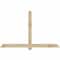 Ekena Millwork Eugene Rough Sawn Timber Gable Bracket, Douglas Fir, 72"W x 45"H x 4"D x 4"F, 15/12 Pitch GBW072X45X0404EUG00RDF - alternate 1